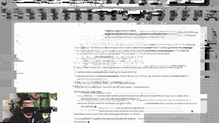 plan de tomas adicionales para 3 videos
